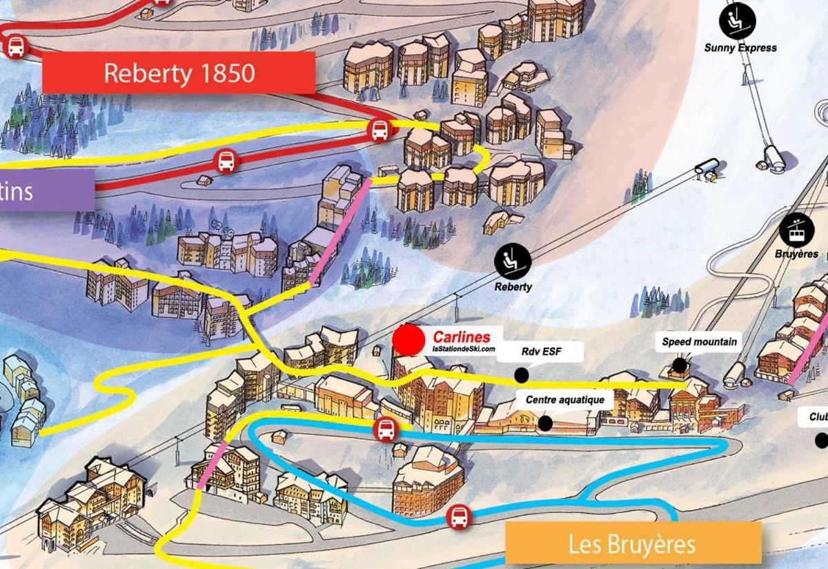 Appartement Carlines 1 Les Menuires Saint-Martin-de-Belleville Eksteriør bilde